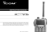 Icom IC-V8 Instrutction Manual