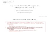 Impacts of Climate Changes on Agriculture in China