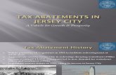 2009 Jersey City Report on Tax Abatements