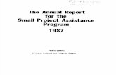 Peace Corps Small Project Assistance Program USAID Annual Report 1987