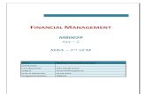 MB0029 - Financial Management - Completed
