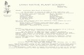 1981 Utah Native Plant Society Annual Compliations