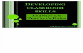 Developing Classroom Skills