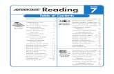 Advantage Reading Grade 7 Sample Pages