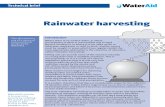 Rainwater harvesting Fact Sheet - Water Aid