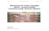 Research into single skin, externally reinforced, brick tanks and low-cost, thin-shell, ferrocement tank