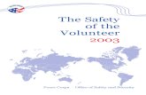 Peace Corps   The safety of the Volunteer 2003
