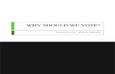 Why Should We Vote?