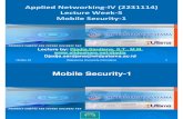 Widyatama.lecture.applied Networking.iv Week05 Mobile Security 1