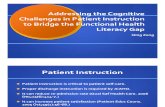 S09: Addressing the Cognitive Challenges in Patient Instruction to Bridge the Functional Health Literacy Gap