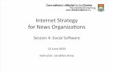 Internet Strategy for News Organizations 4: Social Software