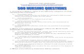 500 Nursing Questions