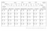 Monthly Blank Calendar (Black and White)