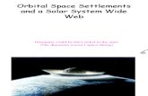 Orbital Space Settlements and a Solar System Wide Web