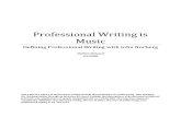 Professional Writing is Music