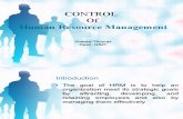 Ch 16 Mgmt Control and Human Resource Mangement