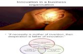 Innovation in a Business org