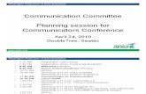 Communicators Conference Planning