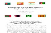 Possibility for SAARC Human Rights Instruments