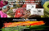 Role of Voters in 15th General Elections