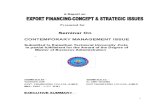 Export Financing - Concept and Strategic Issues