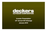 DECK Deckers Outdoors Jan 2010 Presentation