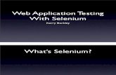 Web Application Testing With Selenium 79