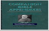 E.W. Bullinger--APPENDIXES to Companion Bible