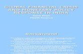 Global Financial Crisis and Monetary Policy Response
