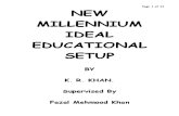 Presentation on New Millennium Ideal Educational Setup by Khalid Rehman Khan 03219828675