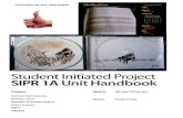 Student Initiated Project SIPR 1A Unit Handbook