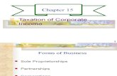CHAPTER 15- TAXATION AND CORPORATE INCOME