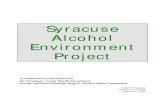 Syracuse Alcohol Environment Project - Report