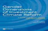 Gender Dimensions of Investment Climate Reform:  A Guide for Policy Makers and Practitioners