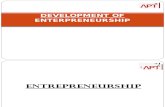Development of Enterpreneurship