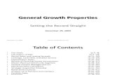 General Growth Properties - 2 - Hovde