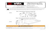 BVA J Series Manual Maintenance Set