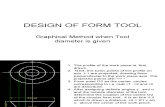 DESIGN OF circular form tool when diameter is given