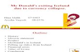 Mc Donald’s exiting Iceland due to currency collapse