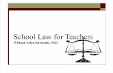 GOOD - SCHOOL LAW FOR TEACHERS