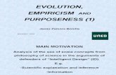 Evolution, Empiricism and Purposeness (1)