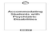Accommodating Students With Psychiatric Disabilities