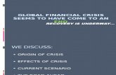 global recession and recovery