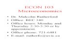 Microeconomics, By Dr. Malcolm Rutherford