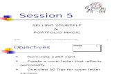 Session 5 Selling Yourself & Portfolio Magic 2
