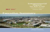 Entrepreneurial Impact: The Role of MIT Executive Summary