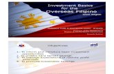 Investment Briefing for Filipinos Overseas - PTIC Brussels