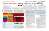 Thesun 2009-02-17 Page02 Gross Invasion of My Privacy Says Wong