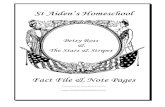 Betsy Ross & the Stars &  Stripes, Donnette E Davis, St Aiden's Homeschool