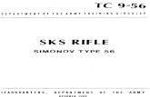 United States Army Tc 9-56 - 1 October 1969 SKS Rifle